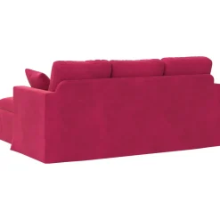 vidaXL Bank Wijnrood 178 x 134 x 80 cm Fluweel