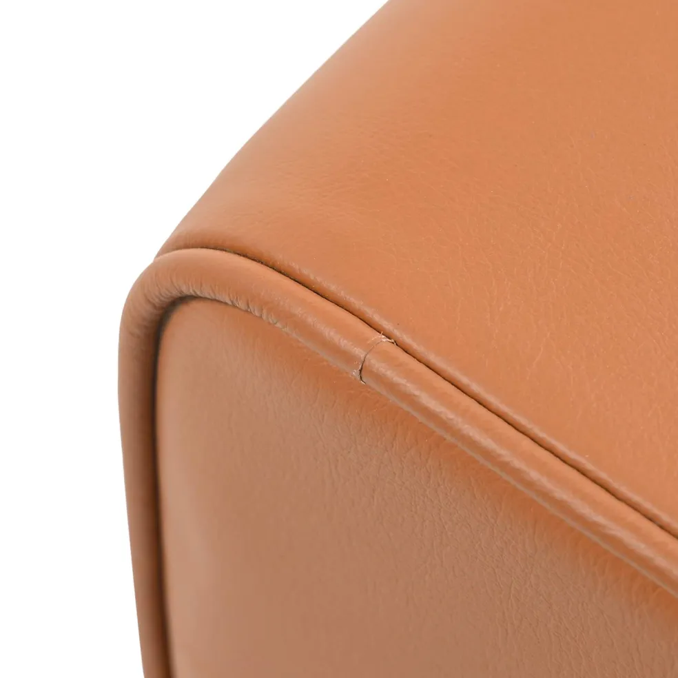 vidaXL Bank 40 x 30 x 45 cm Echt Leer Bruin