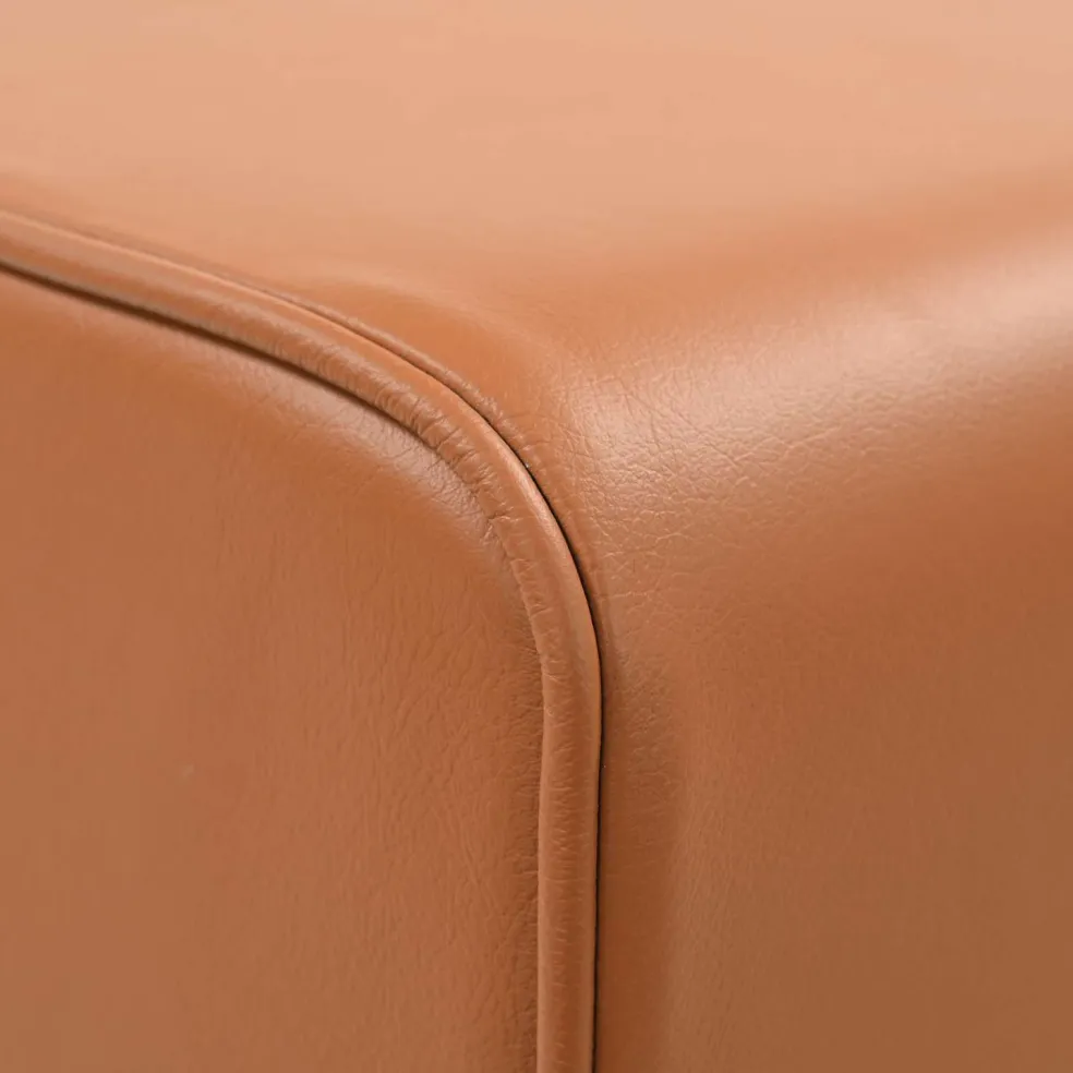 vidaXL Bank 40 x 30 x 45 cm Echt Leer Bruin