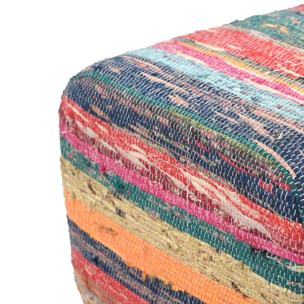 vidaXL Bank 110 x 30 x 45 cm Echt Leer Meerkleurig