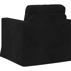 vidaXL Bank Zwart 78 x 78 x 80 cm Fluweel