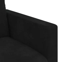 vidaXL Bank Zwart 78 x 78 x 80 cm Fluweel