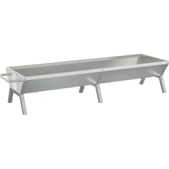 vidaXL Barbecueplaat 158x42x31 cm roestvrij staal zilverkleurig