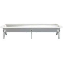 vidaXL Barbecueplaat 158x42x31 cm roestvrij staal zilverkleurig