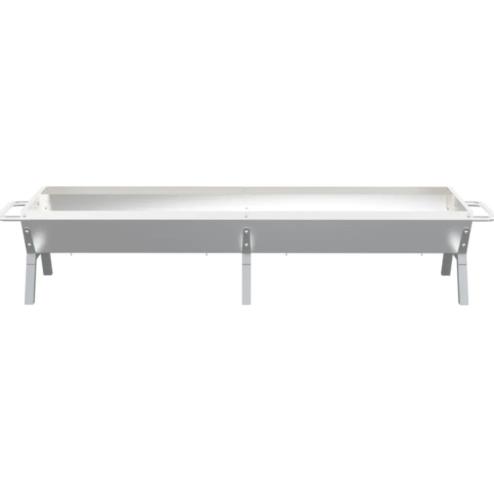 vidaXL Barbecueplaat 158x42x31 cm roestvrij staal zilverkleurig