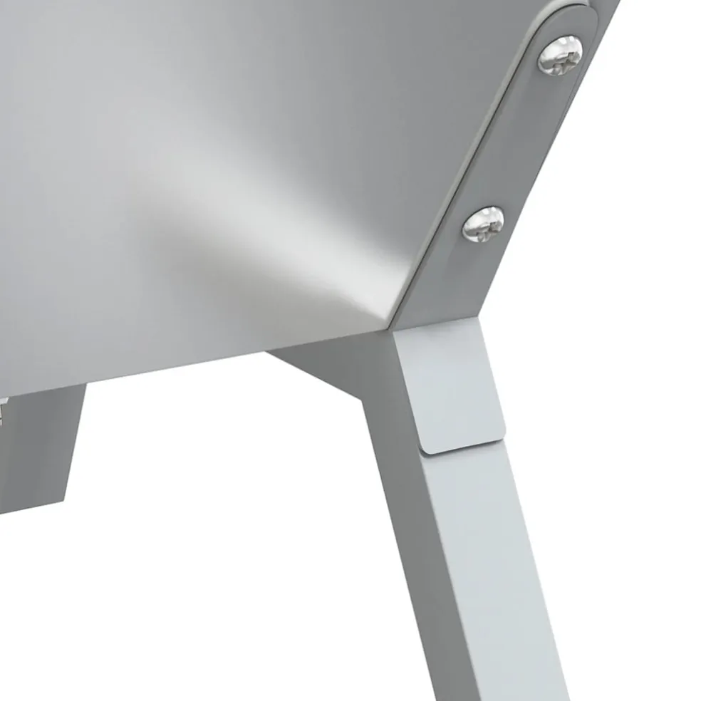 vidaXL Barbecueplaat 158x42x31 cm roestvrij staal zilverkleurig