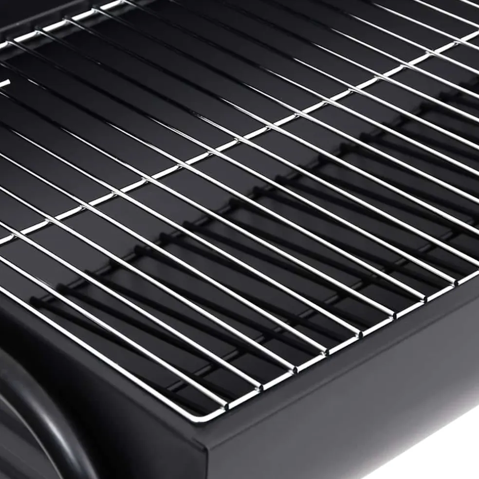 vidaXL Barbecuevat met 2 kookroosters 80x95x90 cm staal zwart