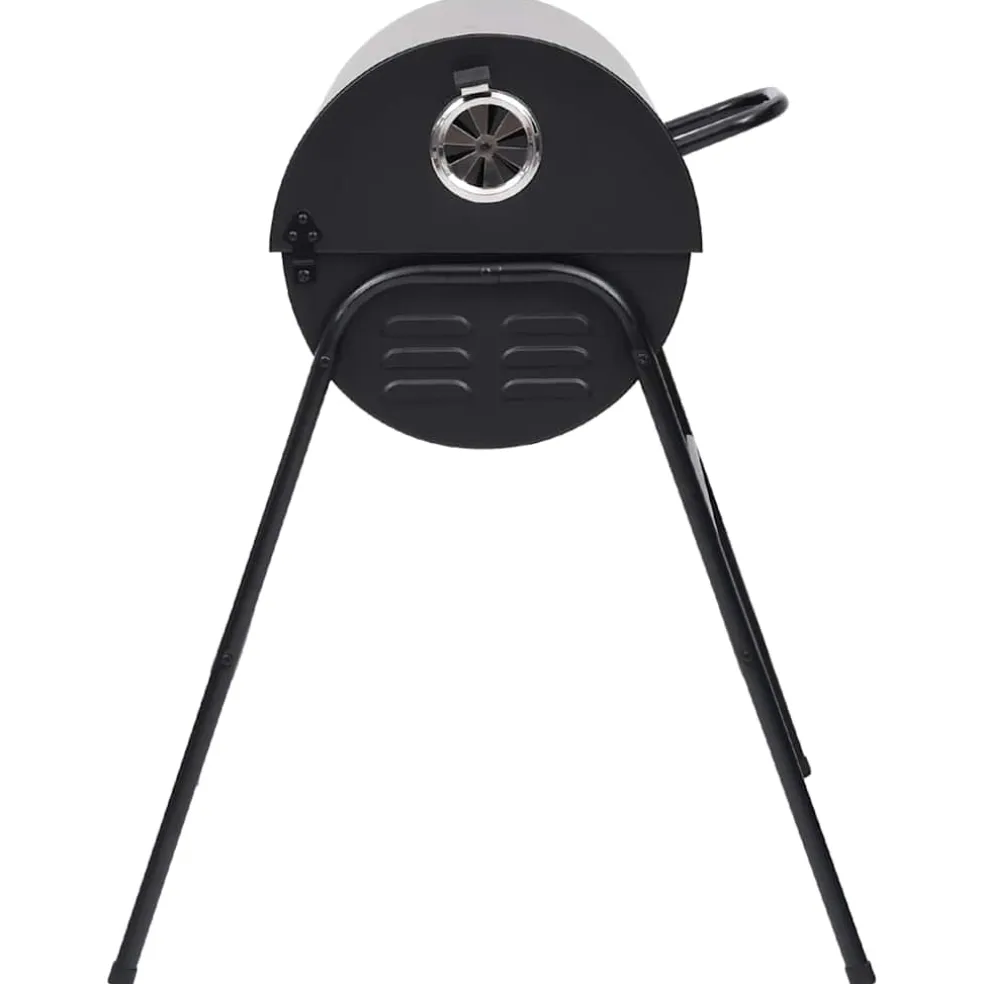 vidaXL Barbecuevat met 2 kookroosters 80x95x90 cm staal zwart