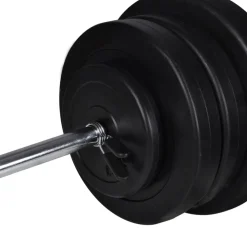 vidaXL Barbell- en dumbbellset 60,5 kg