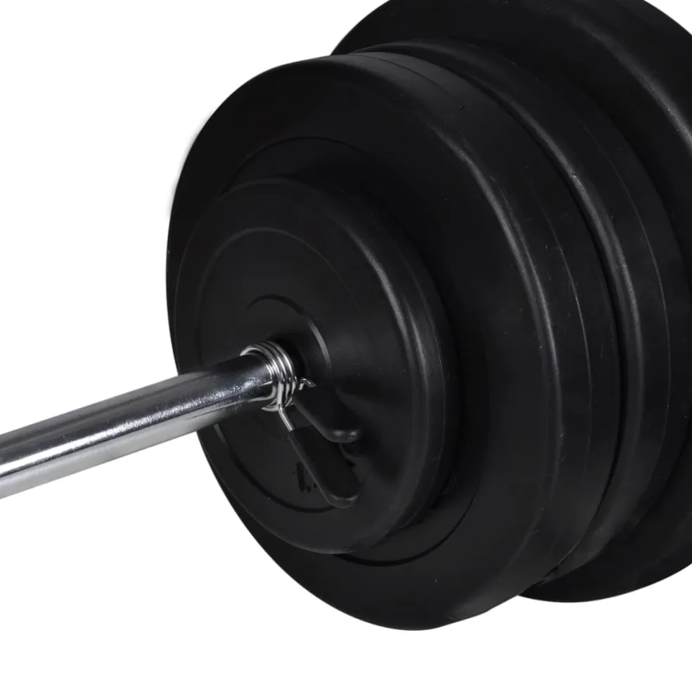 vidaXL Barbell- en dumbbellset 60,5 kg