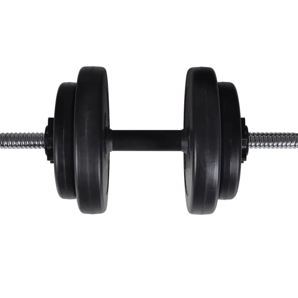 vidaXL Barbell- en dumbbellset 60,5 kg