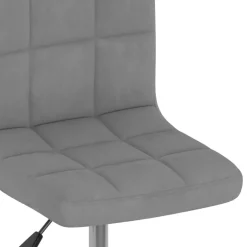 vidaXL Barkruk draaibaar fluweel lichtgrijs