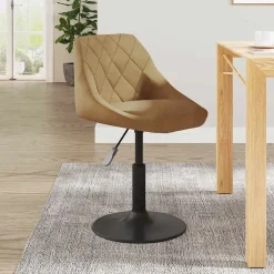 vidaXL Barkruk fluweel bruin