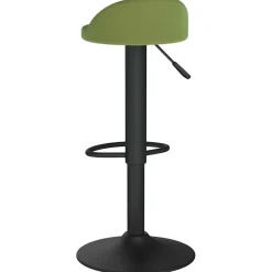 vidaXL Barkruk fluweel lichtgroen