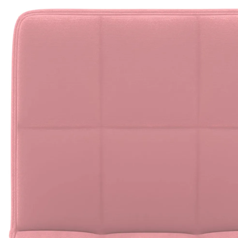 vidaXL Barkruk fluweel roze