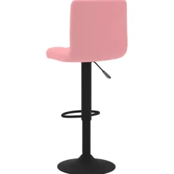 vidaXL Barkruk fluweel roze