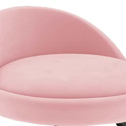 vidaXL Barkruk fluweel roze