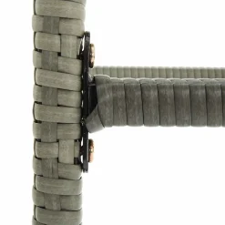 vidaXL Barkrukken met kussens 2 st poly rattan grijs
