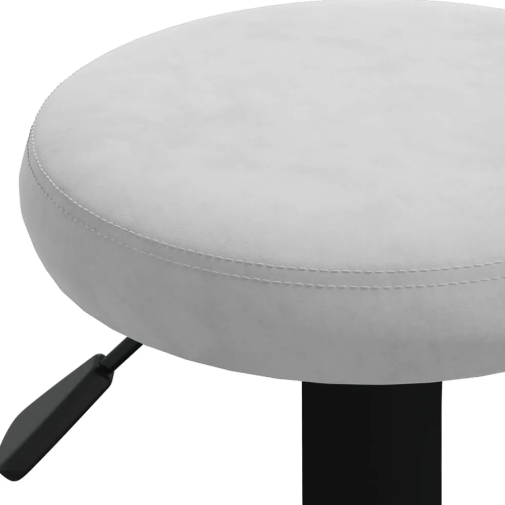 vidaXL Barkrukken 2 st fluweel lichtgrijs