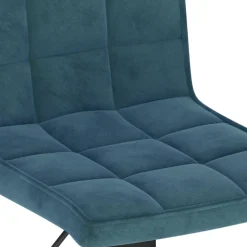 vidaXL Barkrukken 2 st fluweel blauw