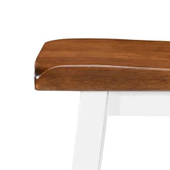vidaXL Barkrukken 2 st massief hout