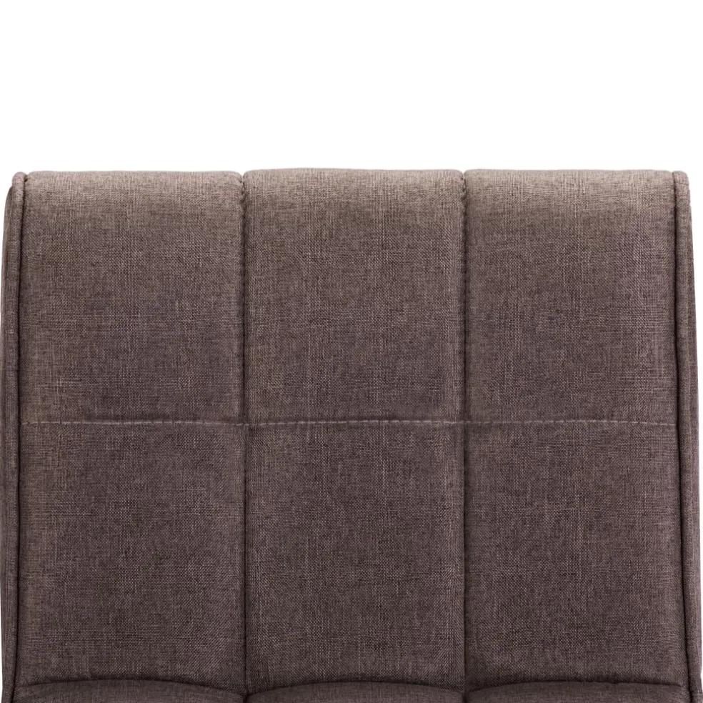 vidaXL Barkrukken 2 st stof taupe