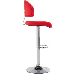 vidaXL Barkruk kunstleer rood