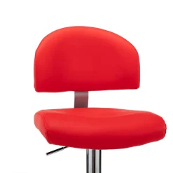 vidaXL Barkruk kunstleer rood