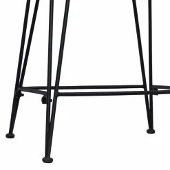 vidaXL Barkruk 2 st Naturel 44 x 45 x 76 cm Rattan en staal