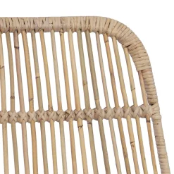 vidaXL Barkruk 2 st Naturel 44 x 55 x 109 cm Rattan en staal