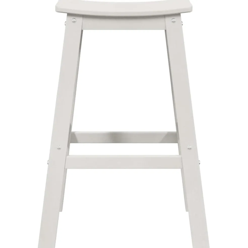 vidaXL Barkruk 2 st Wit 52 x 43 x 73,5 cm HDPE