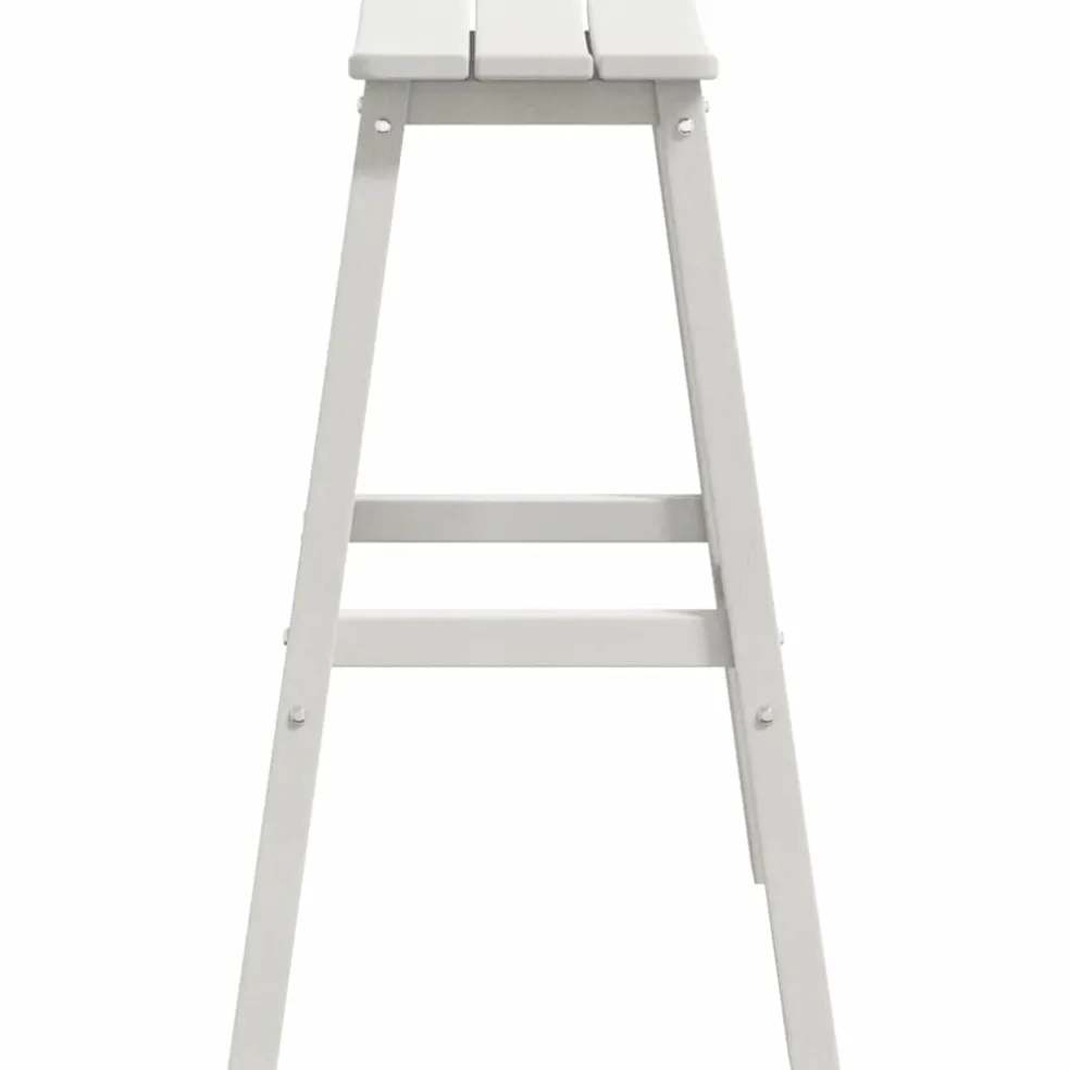 vidaXL Barkruk 2 st Wit 52 x 43 x 73,5 cm HDPE