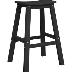 vidaXL Barkruk 2 st Zwart 52 x 43 x 73,5 cm HDPE