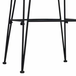 vidaXL Barkruk 2 st Zwart 44 x 55 x 109 cm Rattan en staal