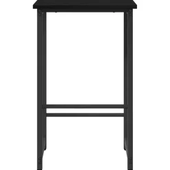 vidaXL Barkruk Zwart eiken 40 x 32 x 64 cm Bewerkt hout
