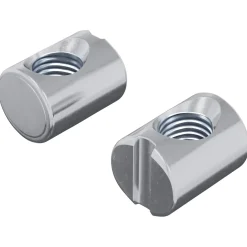 vidaXL Barrelmoeren 2 st zilver M6 x 13 mm Metaal