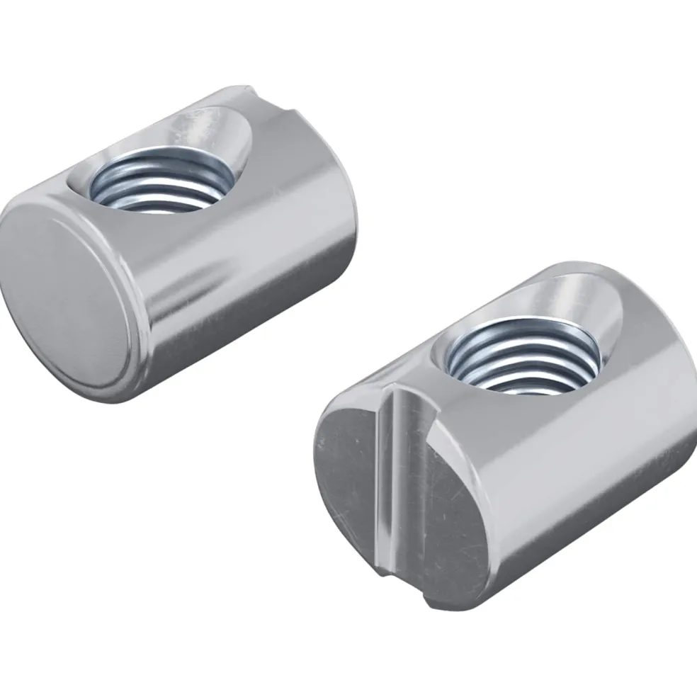 vidaXL Barrelmoeren 2 st zilver M6 x 13 mm Metaal