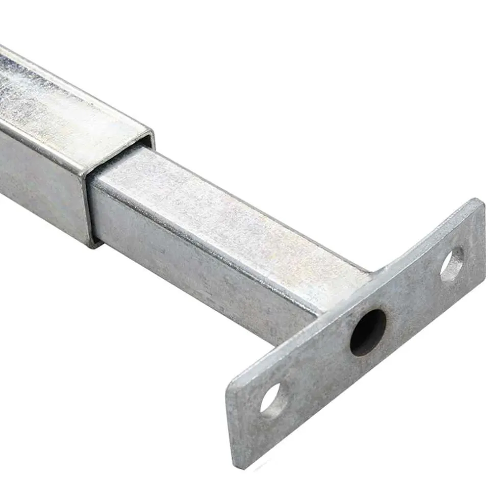 vidaXL Barrièrestang verstelbaar 710-1200 mm