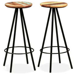 vidaXL Barset massief gerecycled hout 3-delig
