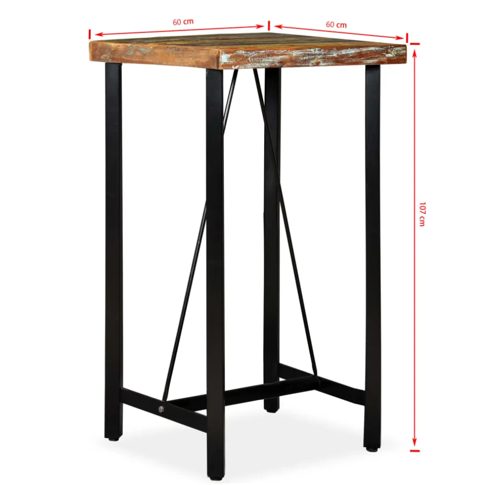vidaXL Barset massief gerecycled hout 3-delig