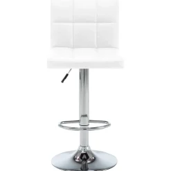 vidaXL Barstoelen 2 st kunstleer wit