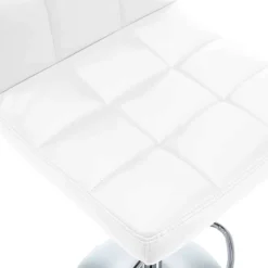 vidaXL Barstoelen 2 st kunstleer wit