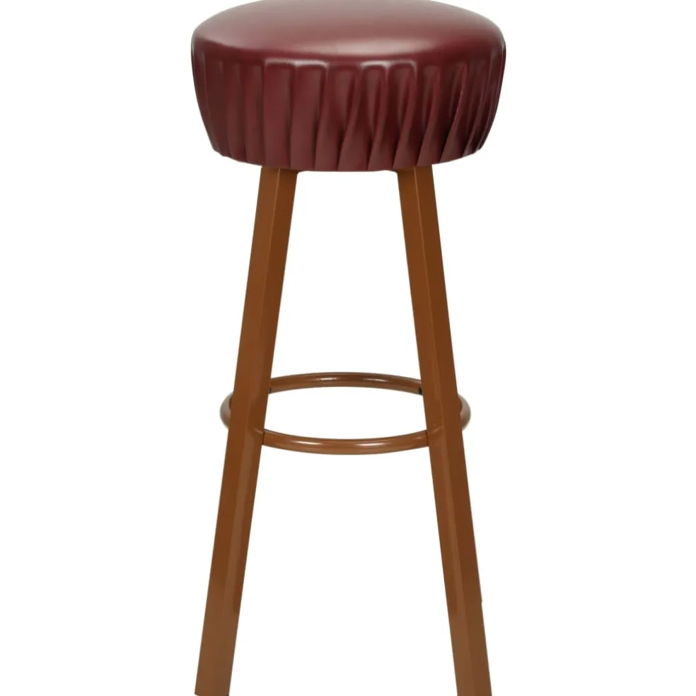vidaXL Barstoelen 2 st kunstleer bruin