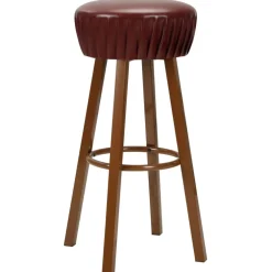 vidaXL Barstoelen 2 st kunstleer bruin