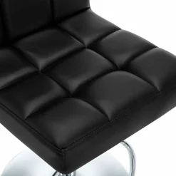 vidaXL Barstoelen 2 st kunstleer zwart