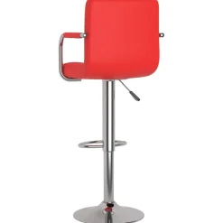 vidaXL Barstoelen 2 st kunstleer rood