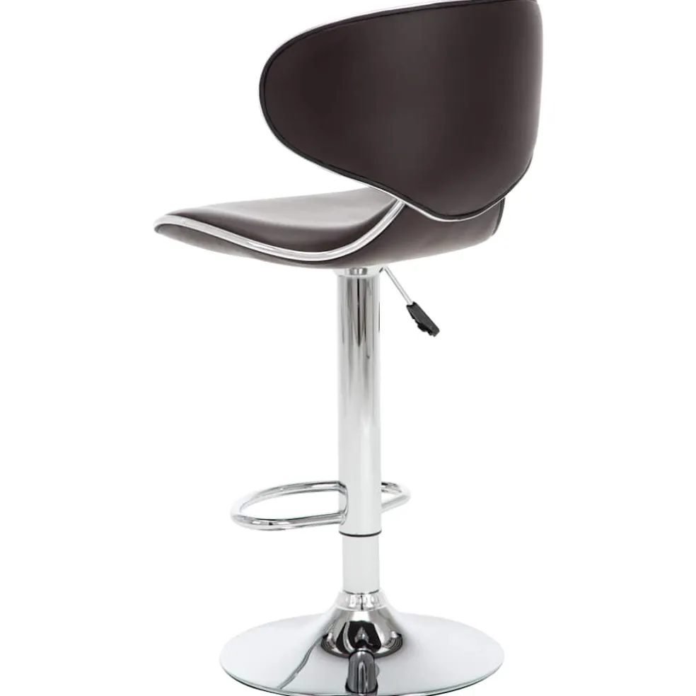 vidaXL Barstoelen 2 st kunstleer bruin