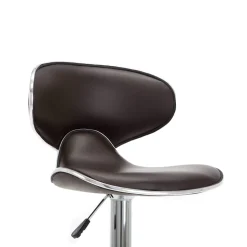 vidaXL Barstoelen 2 st kunstleer bruin