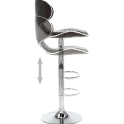 vidaXL Barstoelen 2 st kunstleer bruin