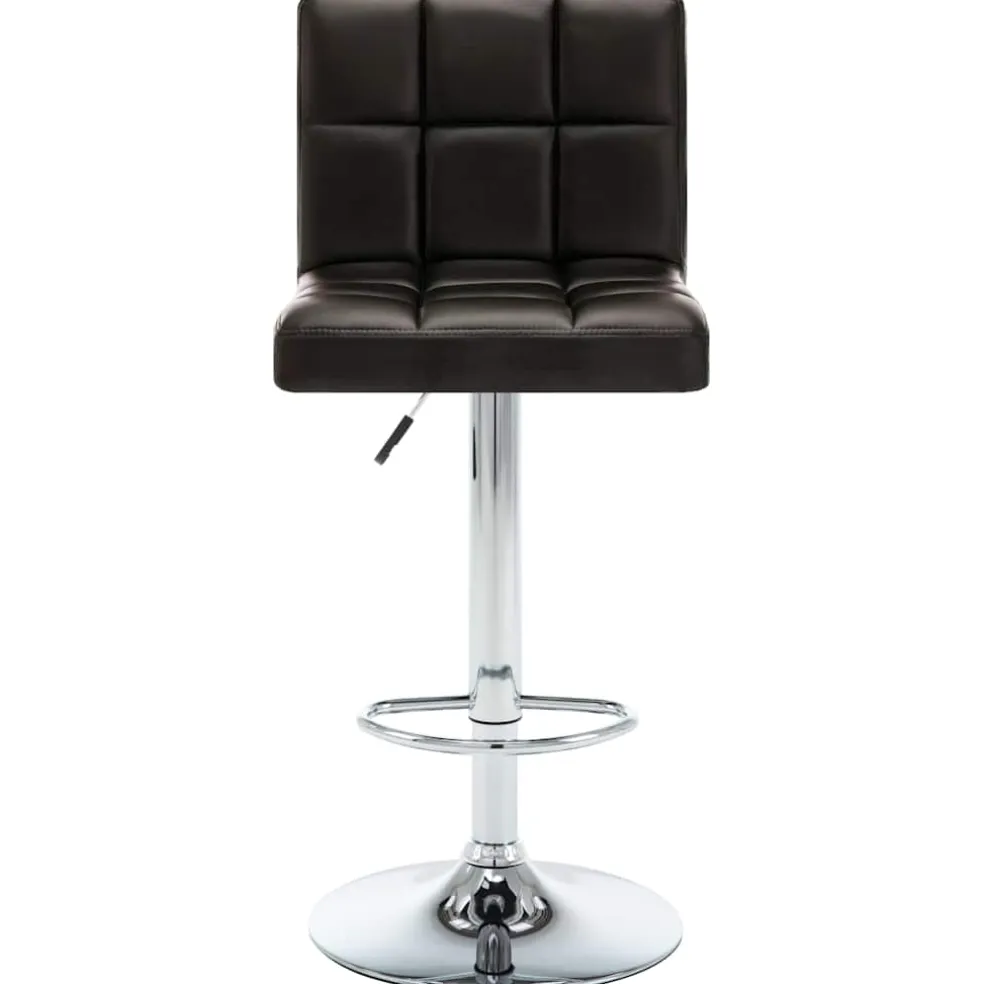 vidaXL Barstoelen 2 st kunstleer bruin